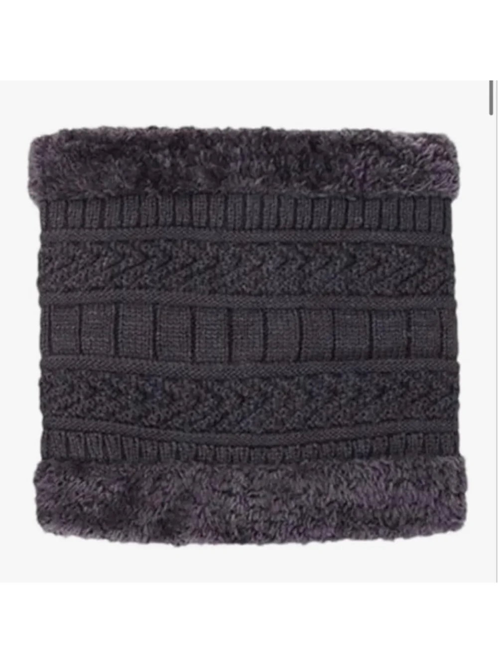 NEW Winter Thick Knitted Fleece lined Neck Gaiter Scarf